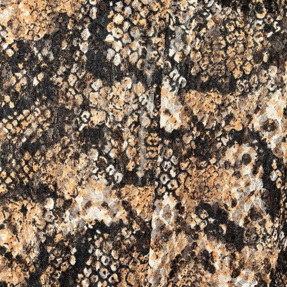 Free People Out For The Night in Snake Combo Sheer Pullover Chic Blouse Large - Picture 7 of 10